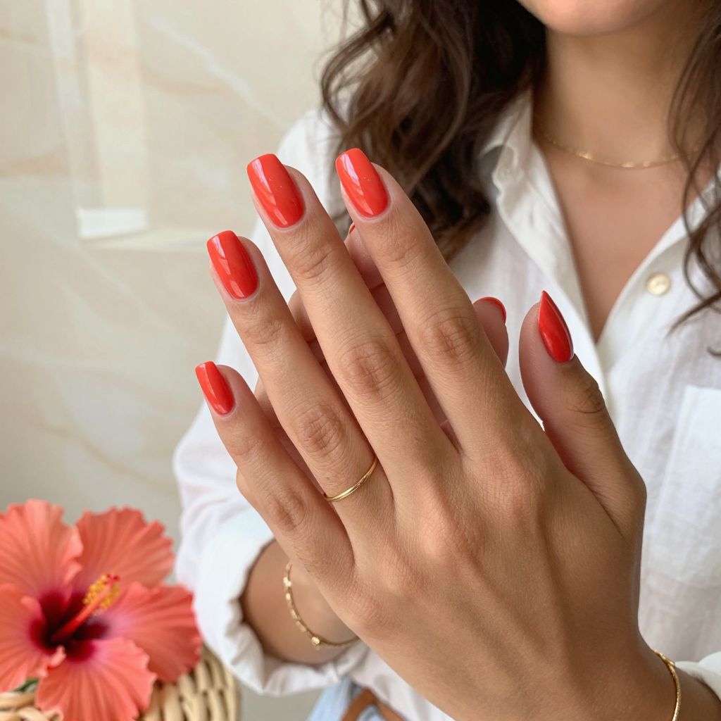 Glossy Coral Splash