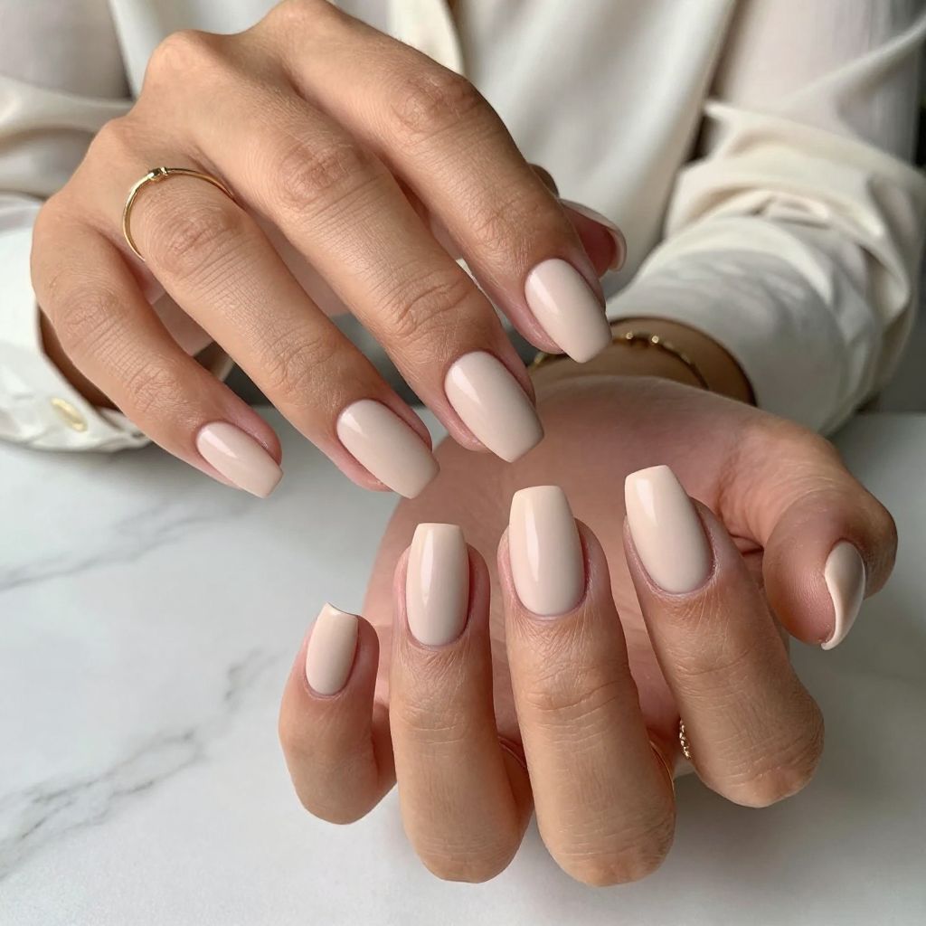 Sleek Nude Coffin
