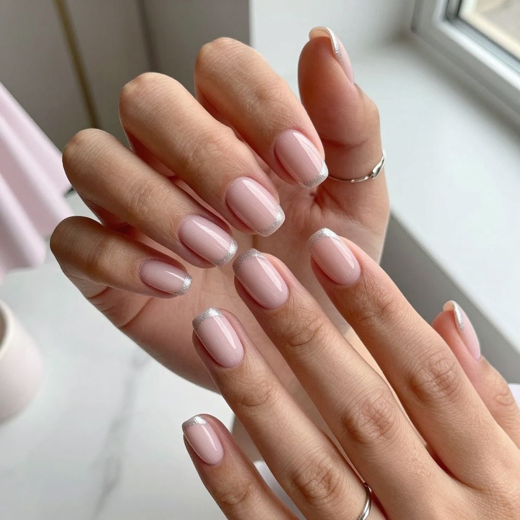 Subtle Pink French Tips
