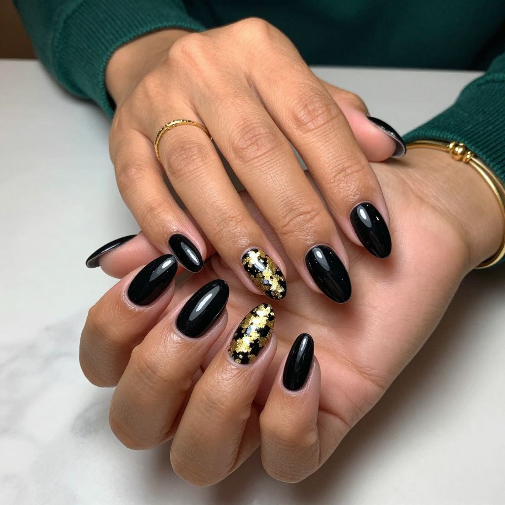 Classic Black with Gold Foil Accent