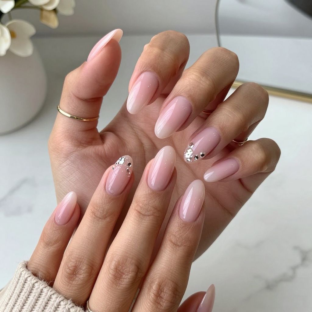 Clear Pink Glass Ombre