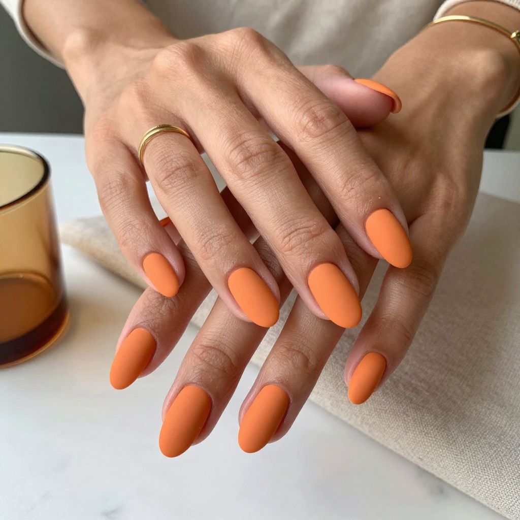 Tangerine Dream Matte nails