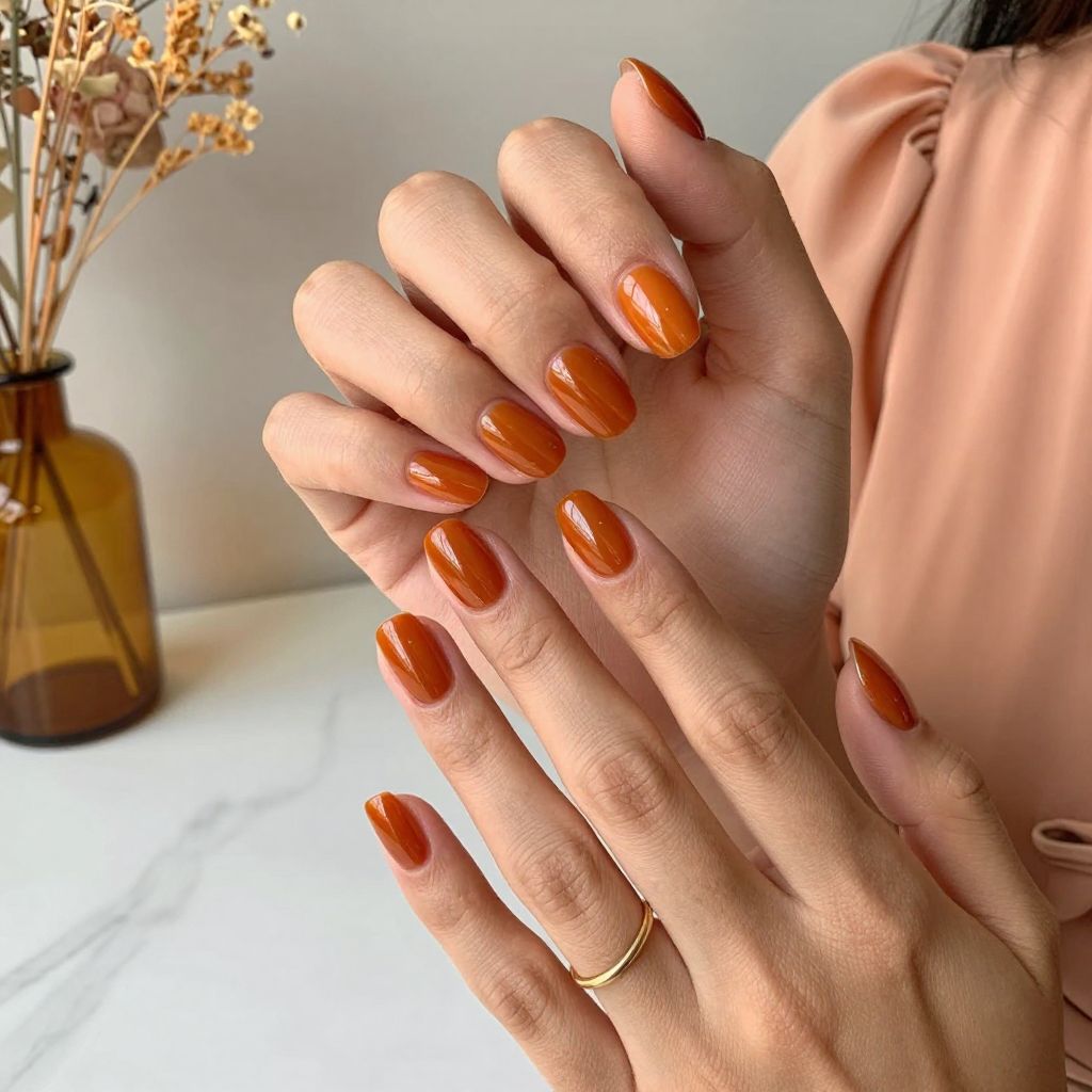 Glazed Pumpkin Marmalade nails