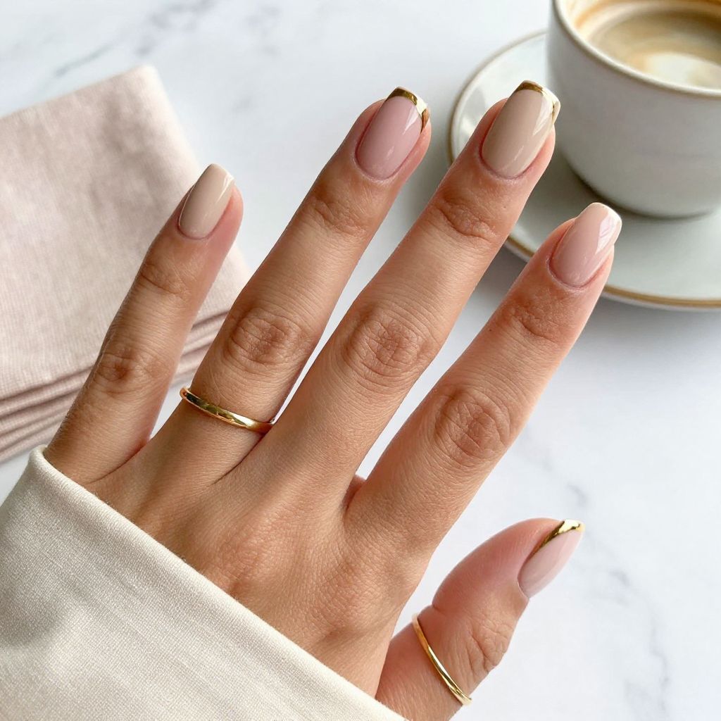 Pink And Nude Color Block