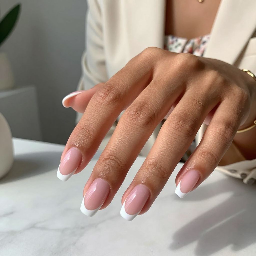 French Pink With White Smile Line