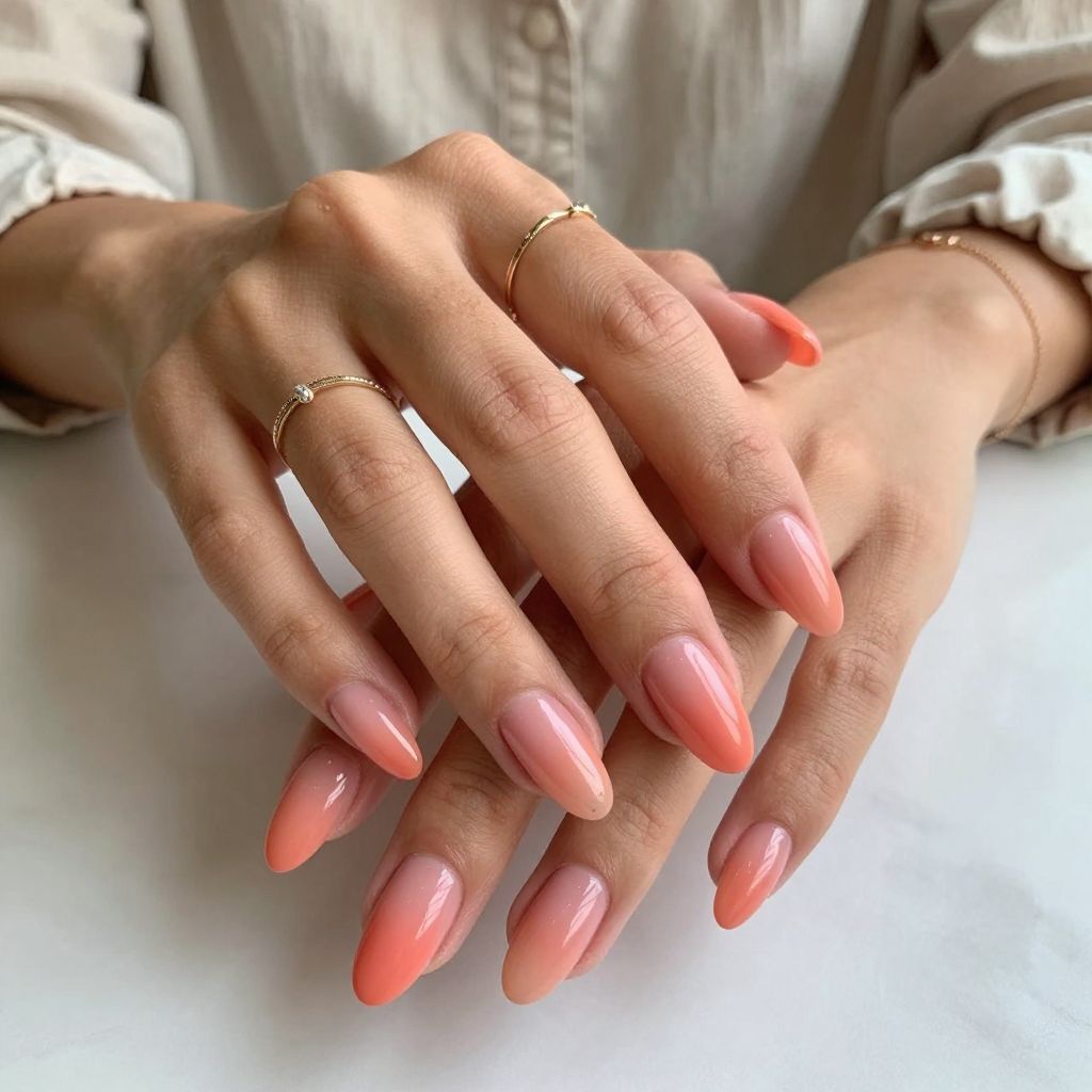 Coral Pink Sunset Ombre
