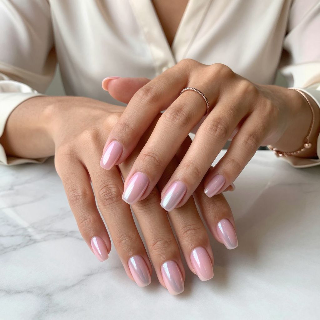 Sleek Powder Pink Chrome