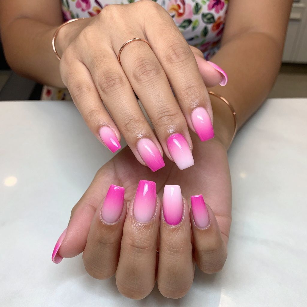 Vibrant Fuchsia Fade