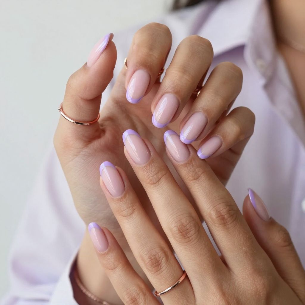 Lavender French Twist