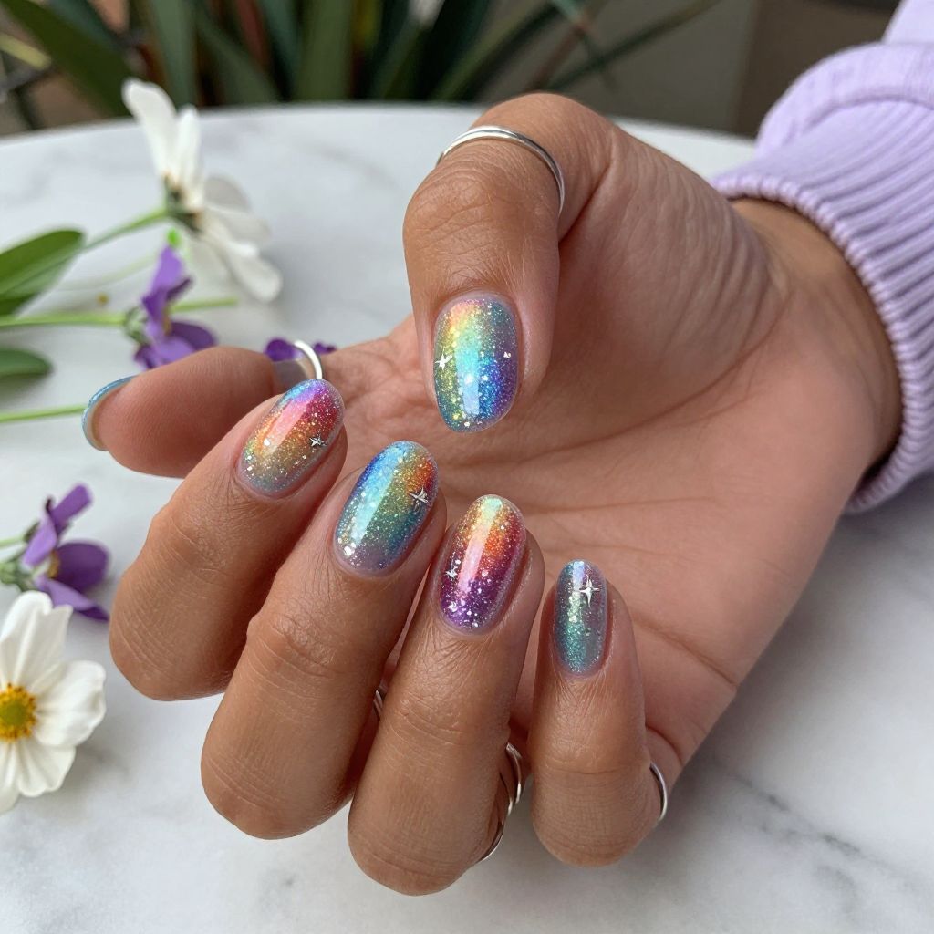 Rainbow Galaxy Sparkle