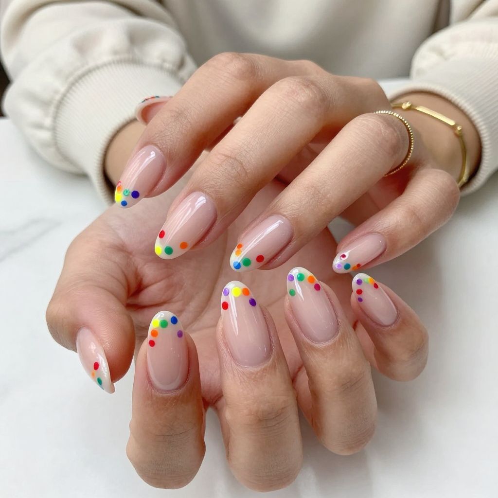 Rainbow Minimalist Dots