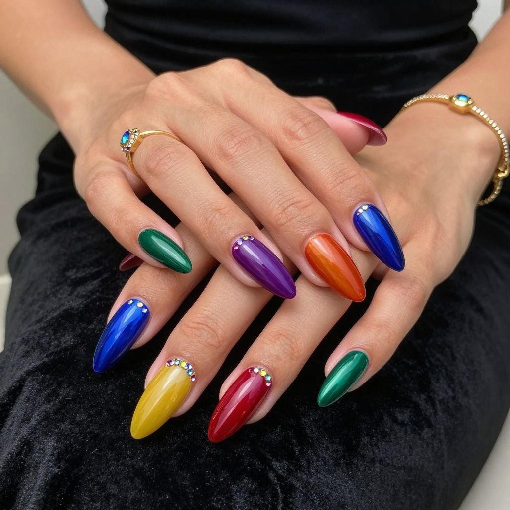 Jewel-Toned Rainbow Gems