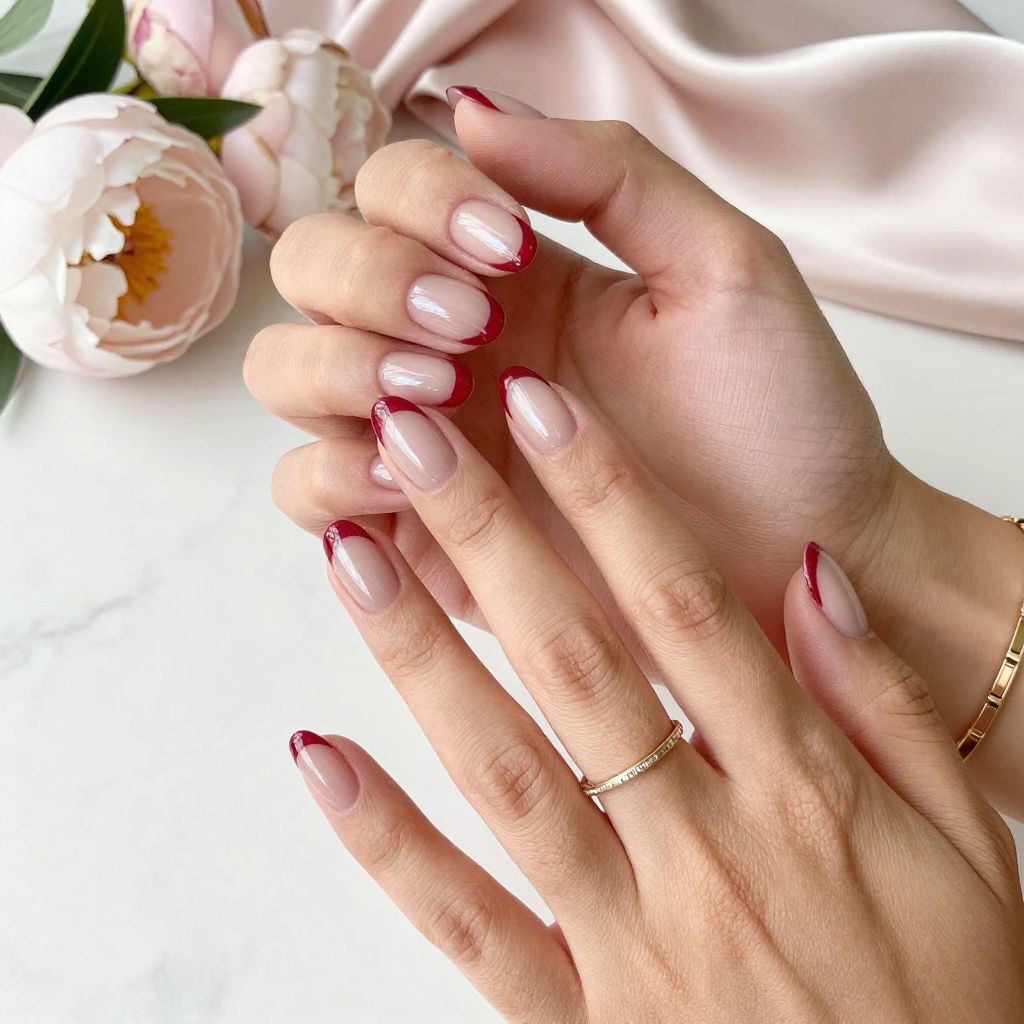 Pearlized Red Tips