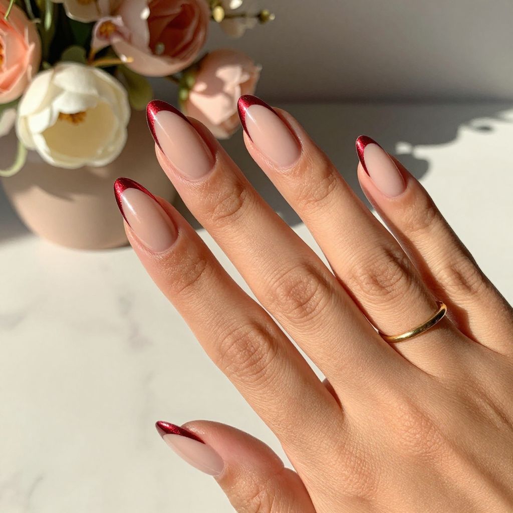 Metallic Ruby Edges