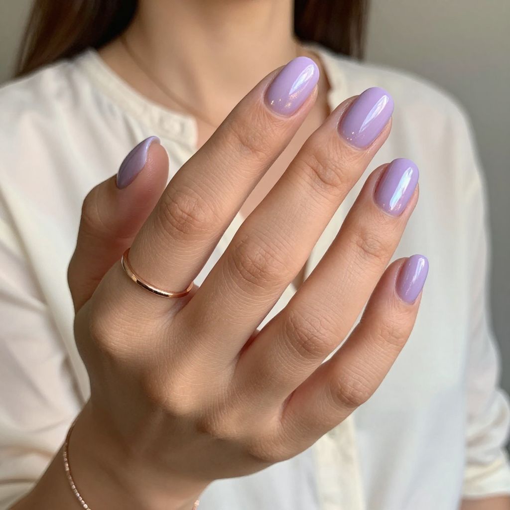 Soft Lilac with Pearly Finish