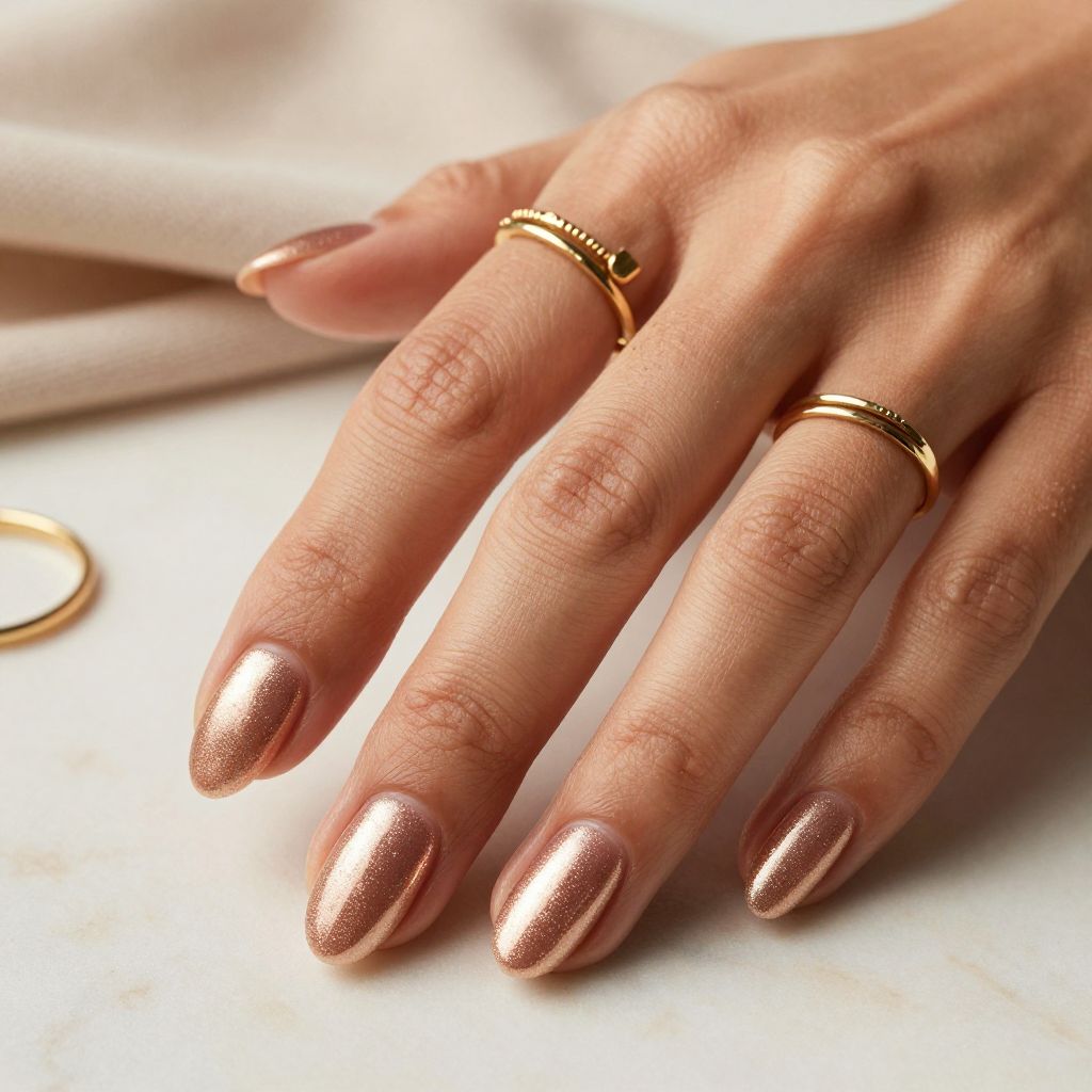 Metallic Rose Gold Glam