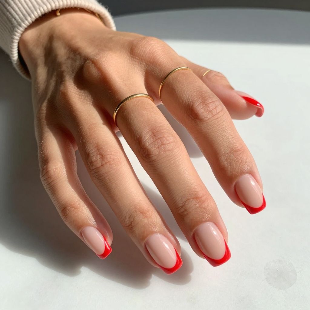 Color Block French Tips