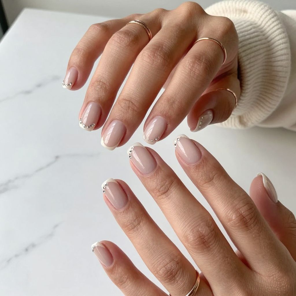 Tiny Gem French Tips