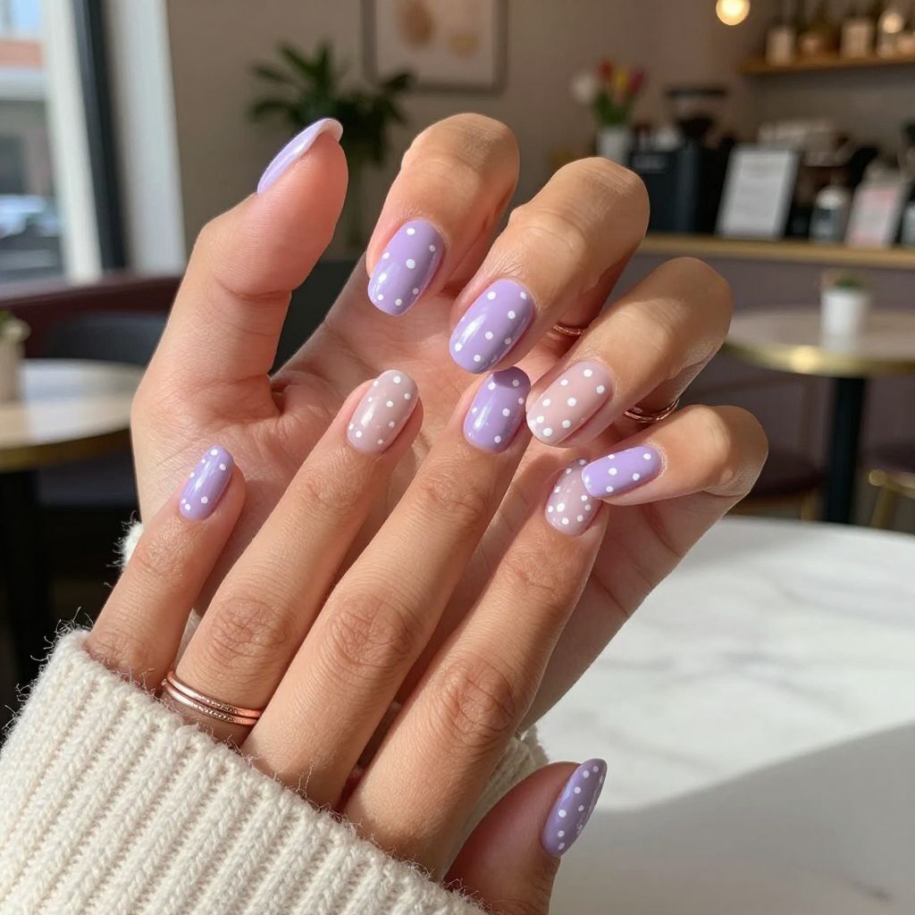 Polka Dot French Tips