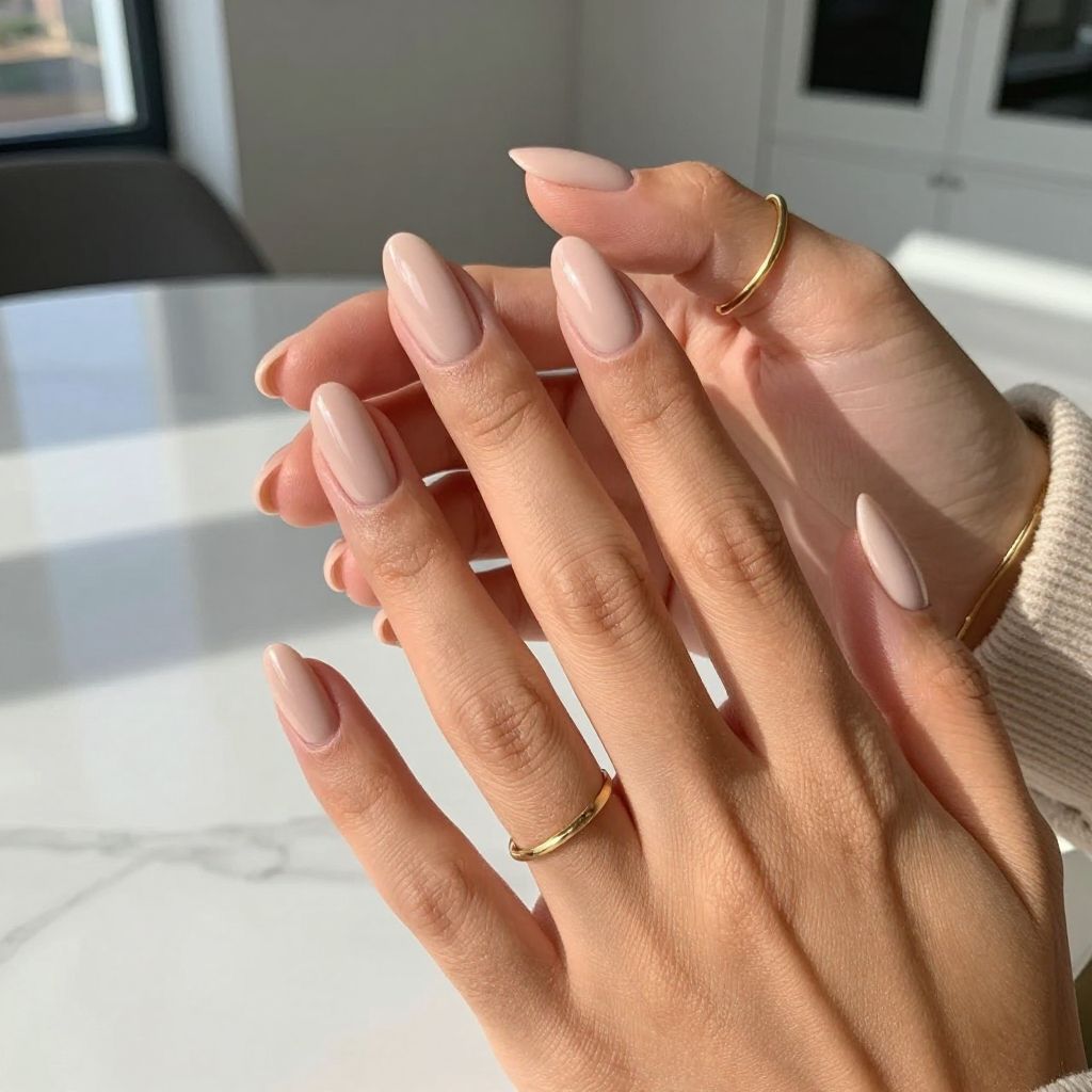 Polished Nude Almonds