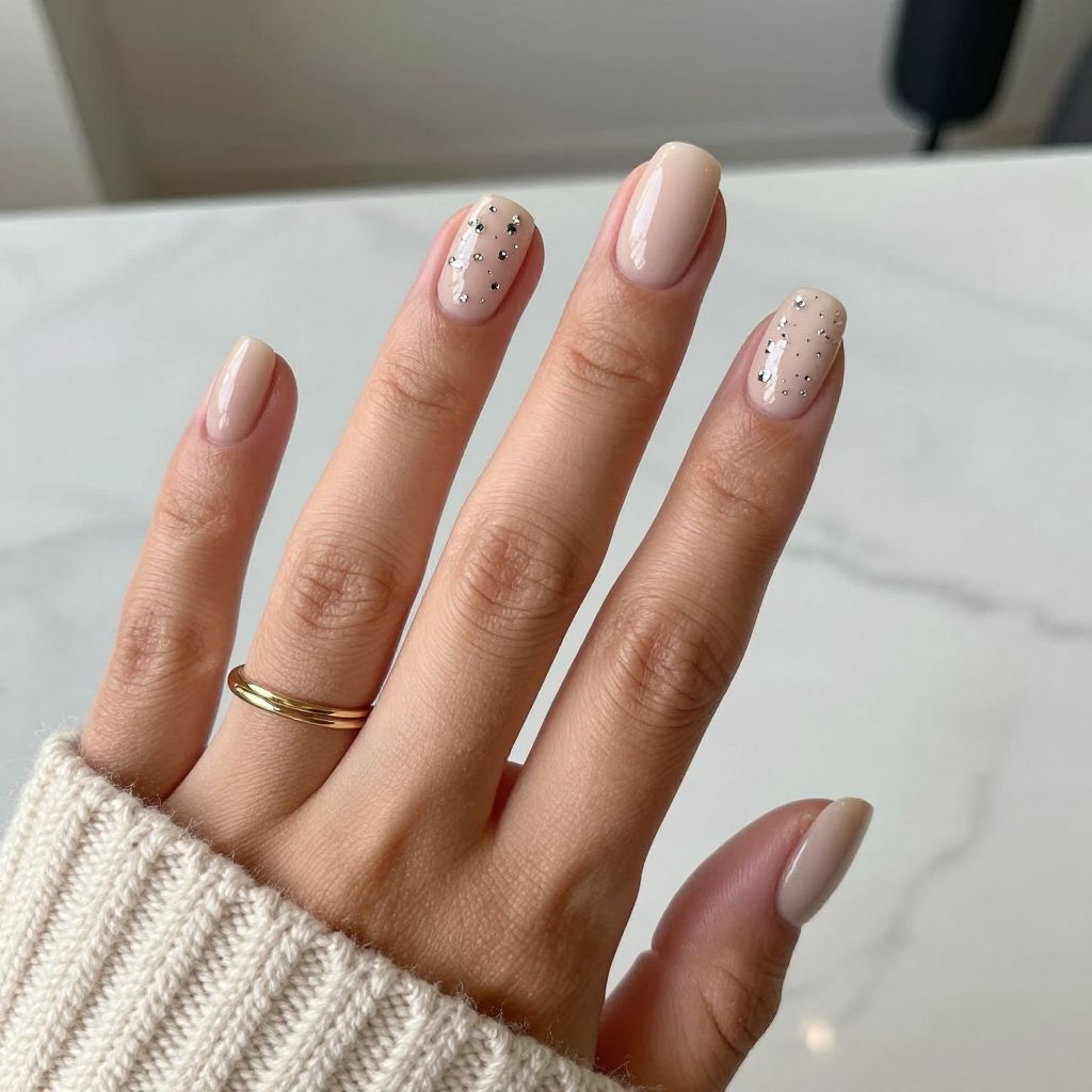 Soft Beige Crystals