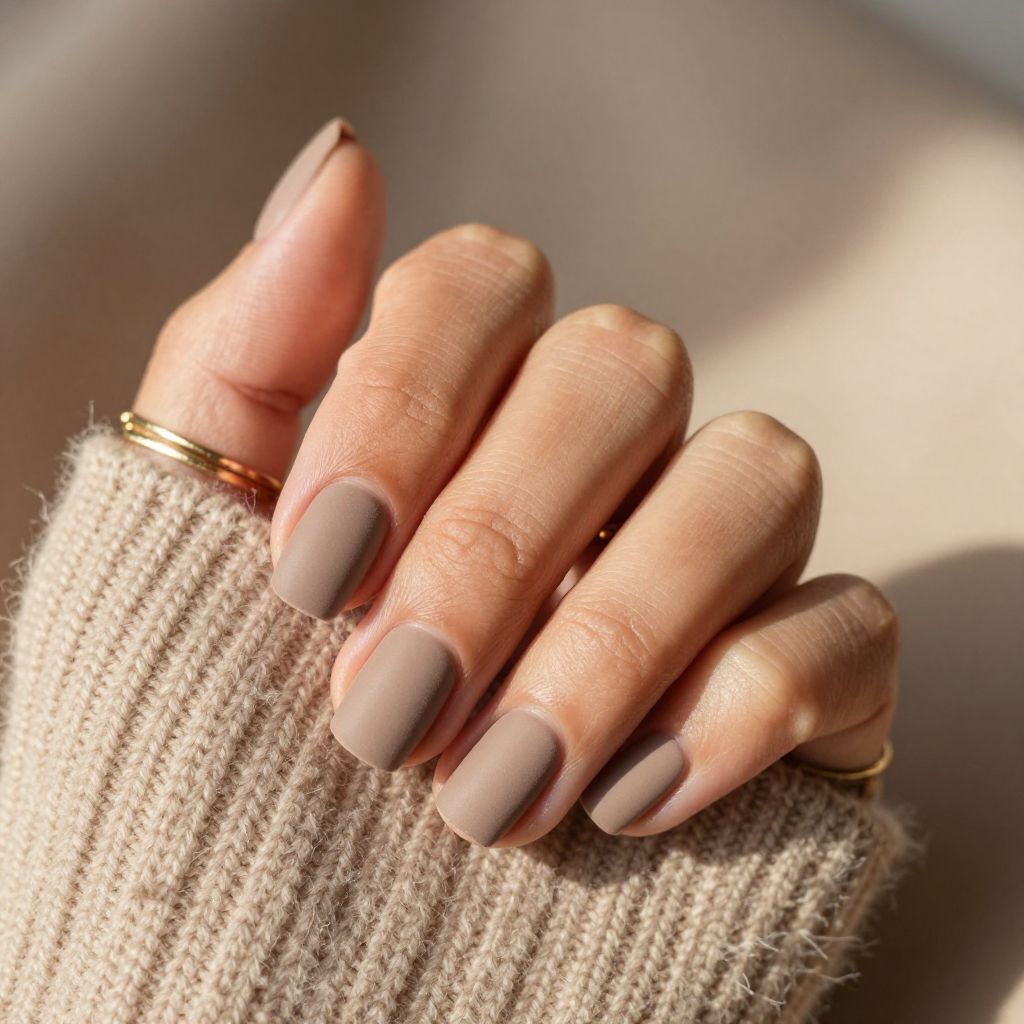 Warm Taupe Velvet