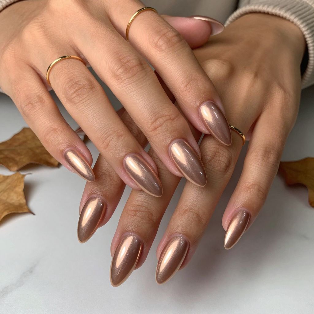 Metallic Rose Gold Gradient