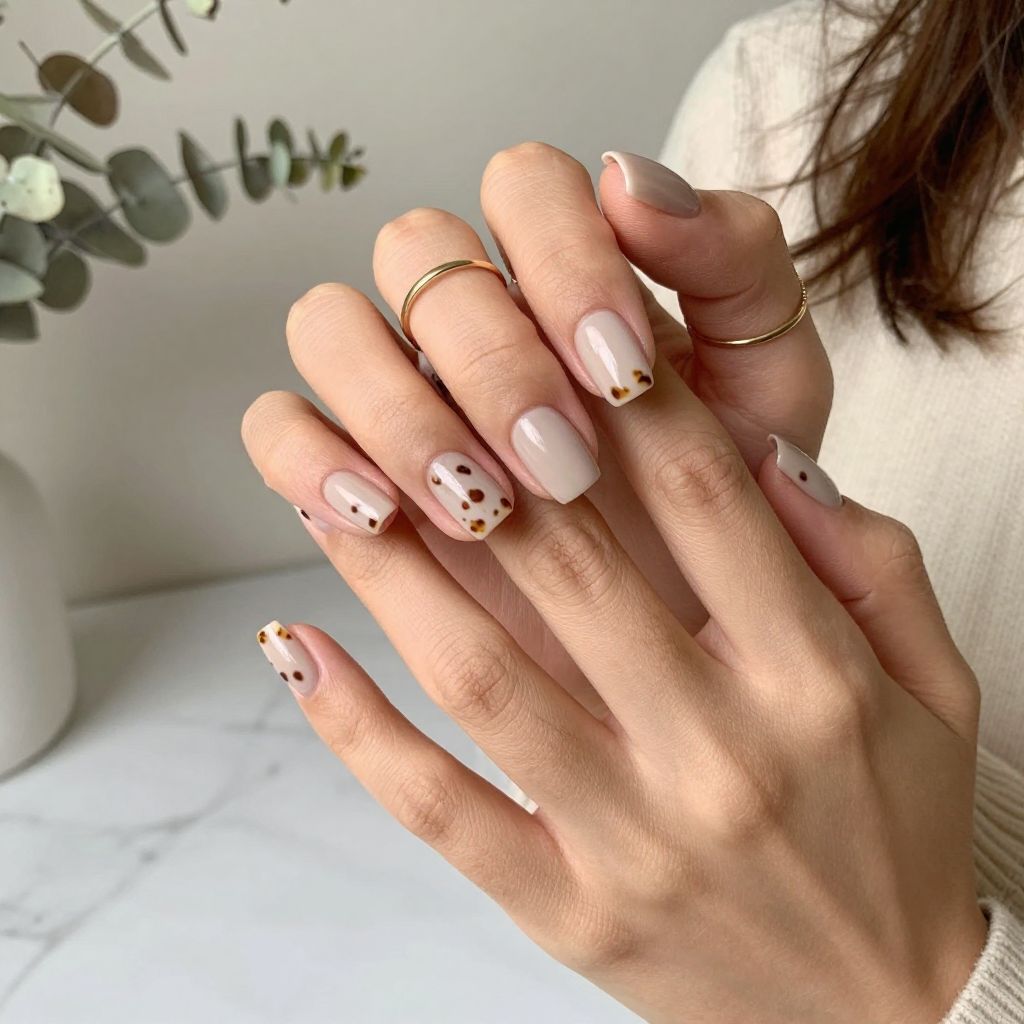 Subtle Nude Tortoise Accents