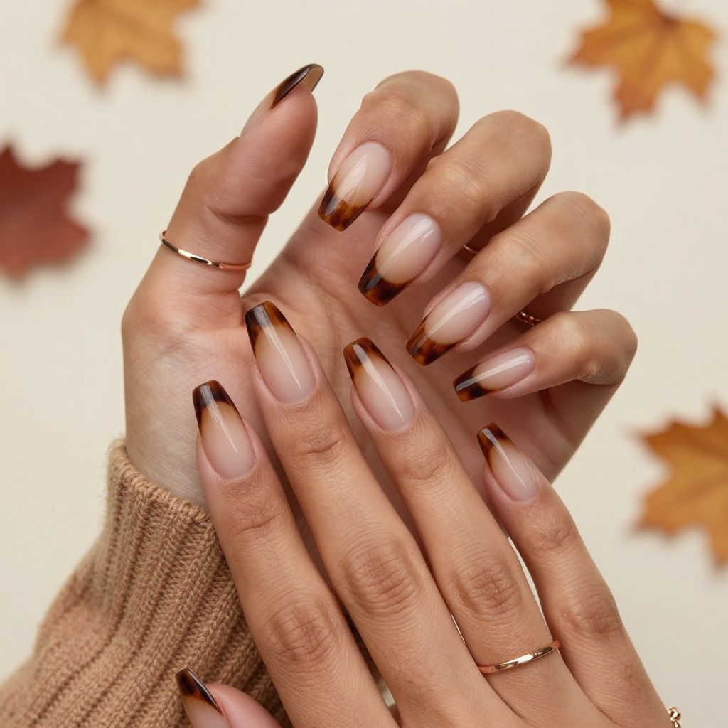 Ombre Tortoise with Sheer Tips