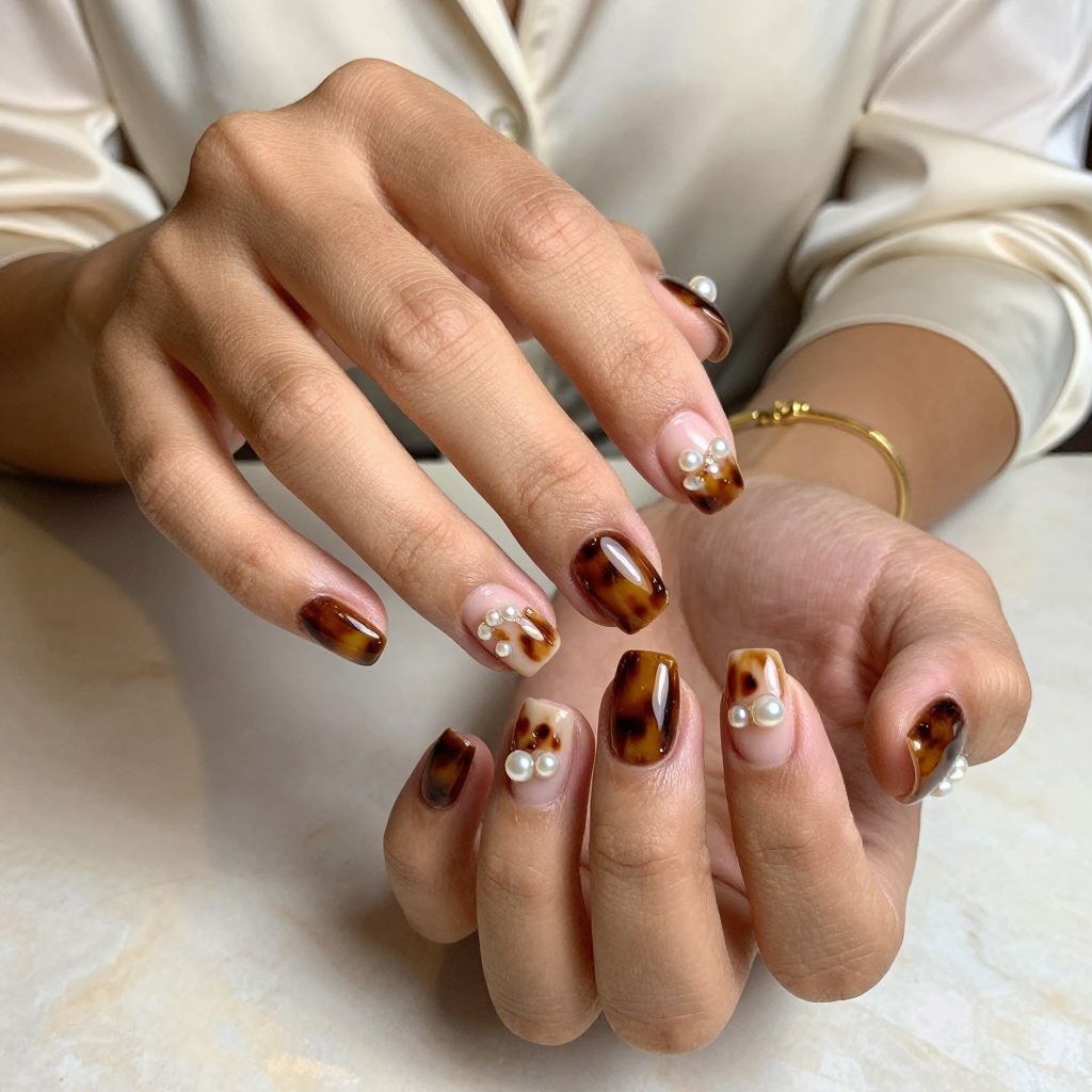 Pearl Accented Tortoise Shell