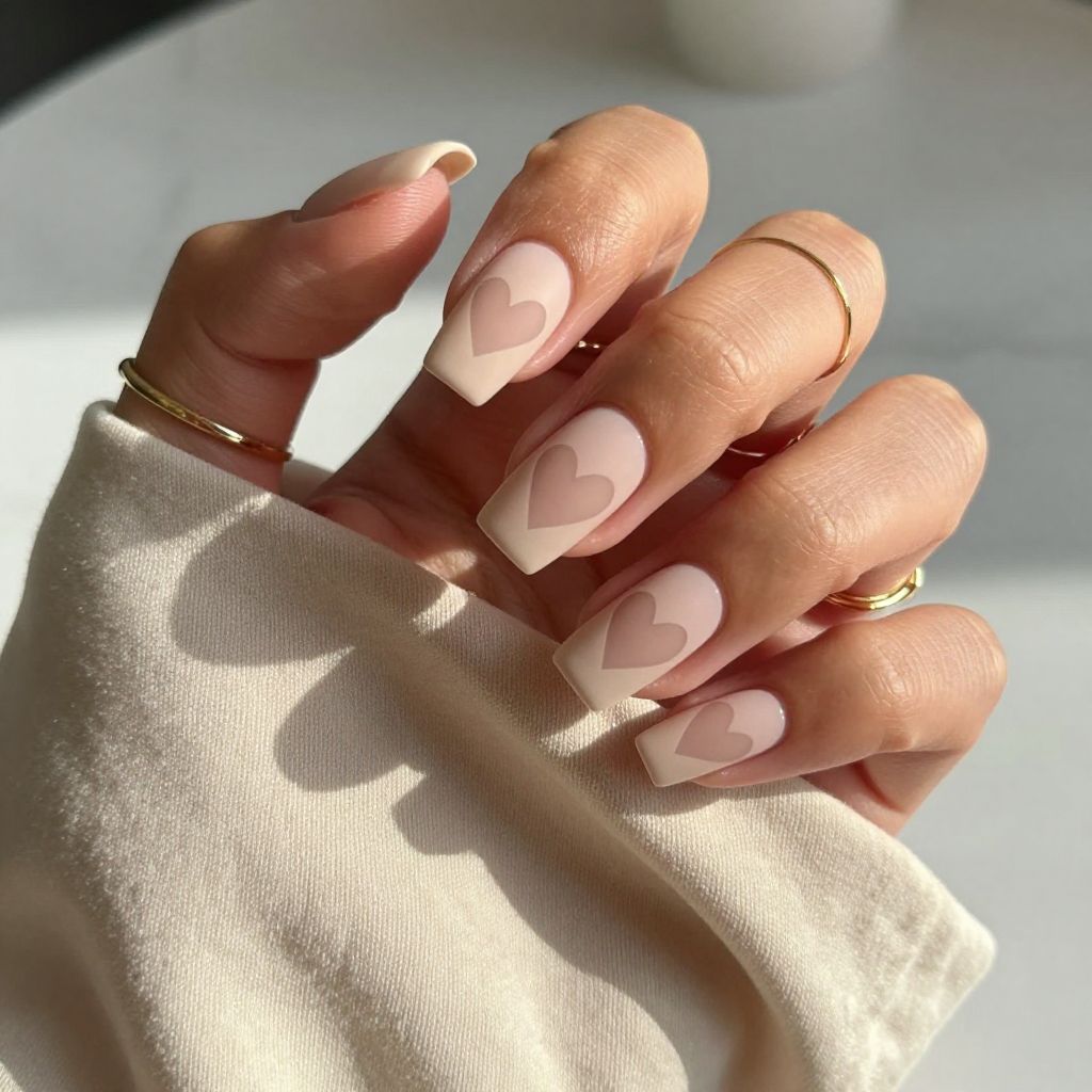 Heart Cutouts on Nude Base