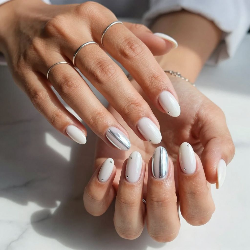 White Tip with Subtle Chrome Accents