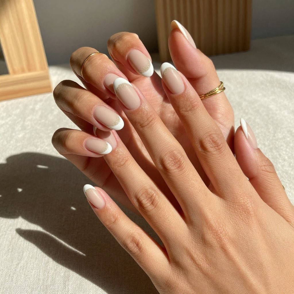 Textured White Tip with Sand Finish