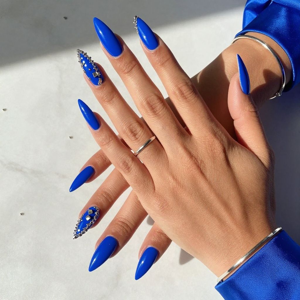 Electric Blue Cubes and Chains