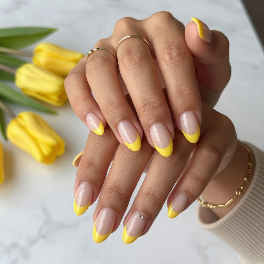 Sunny French Tips