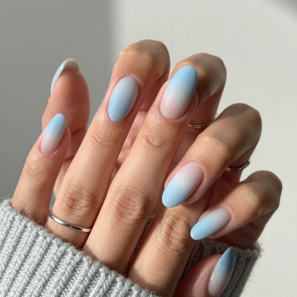 Icy Blue Frosted Tips