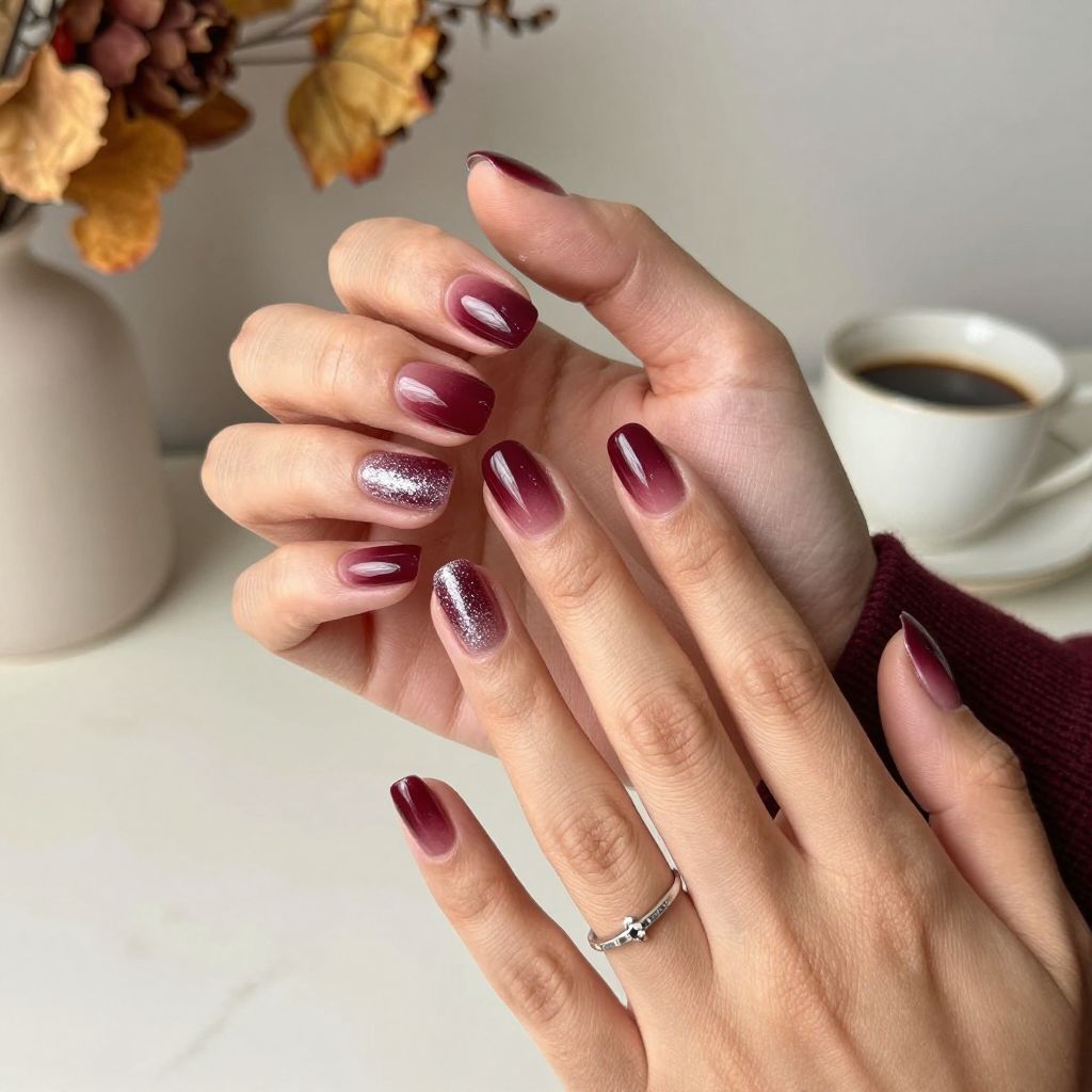 Cranberry Sparkle Fade