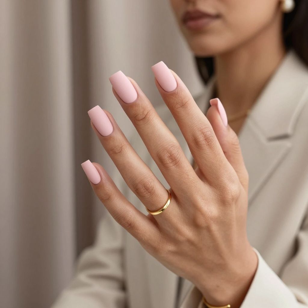 Matte Baby Pink Elegance