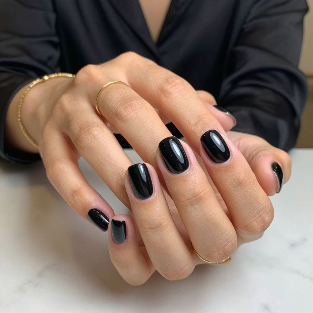 Glossy Midnight Elegance