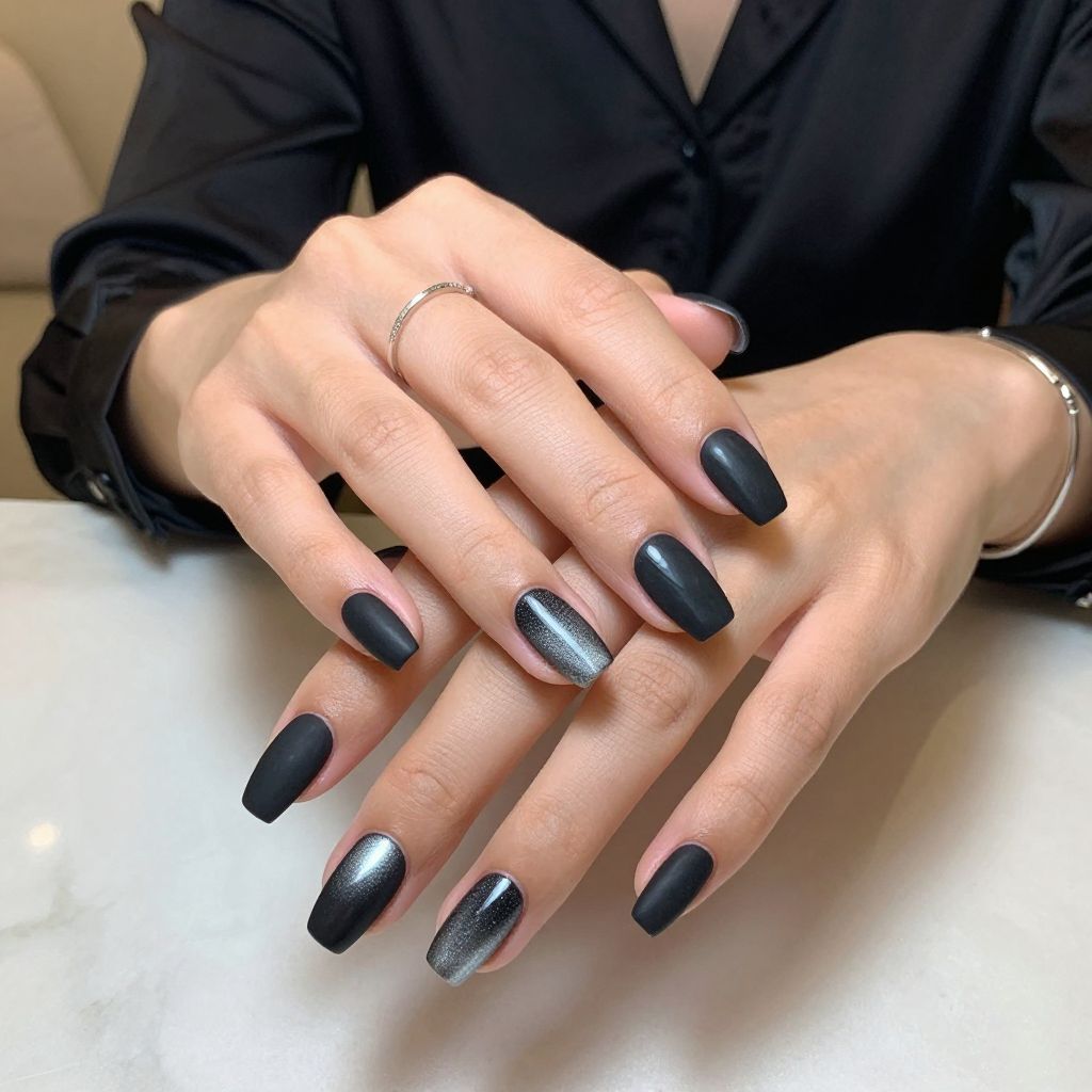 Matte Black with Magnetic Flares