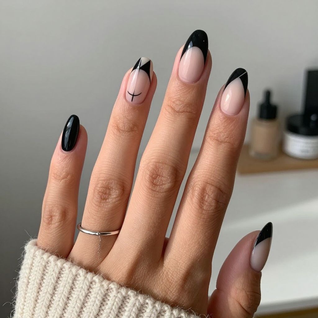 Geometric Negative Space Cat Eye