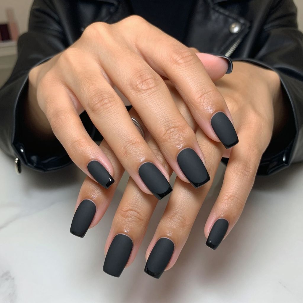 Black Tips with Matte Black Base