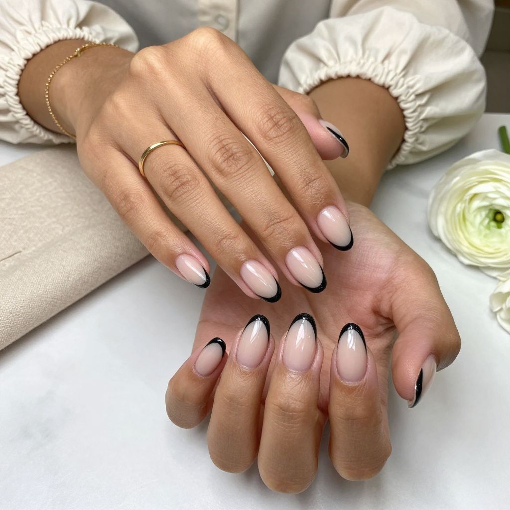 Dual Black Tips with a Negative Space