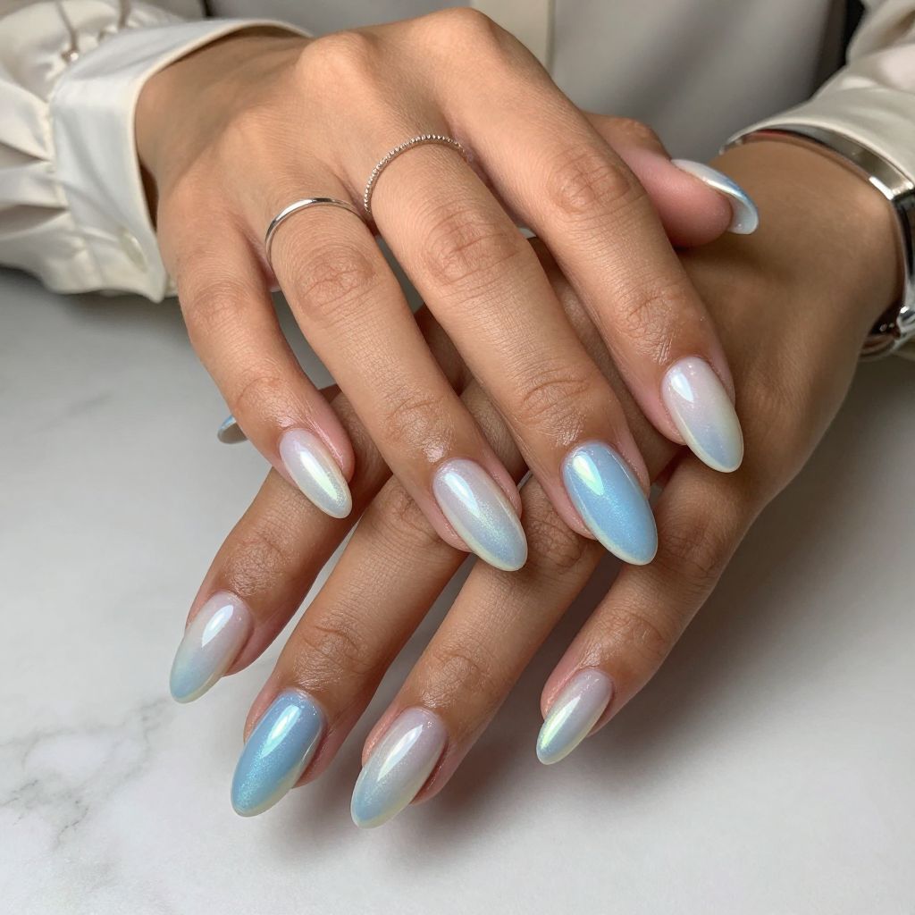 Pearlized Blue Ombre