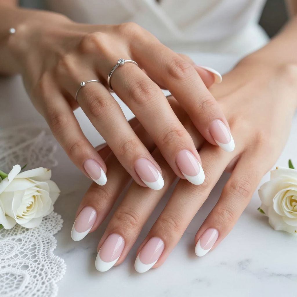 Classic French Tip with a Twist