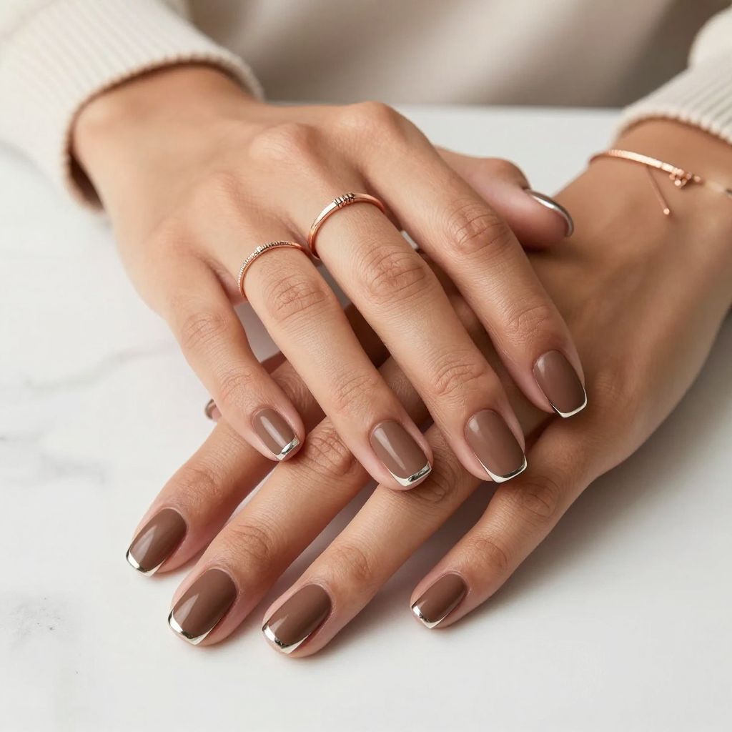 Walnut Chrome French Outline