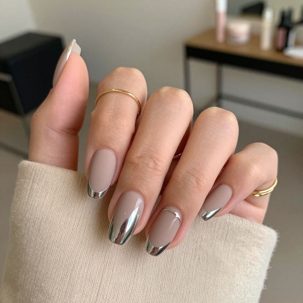 Soft Taupe Chrome Matte Mix