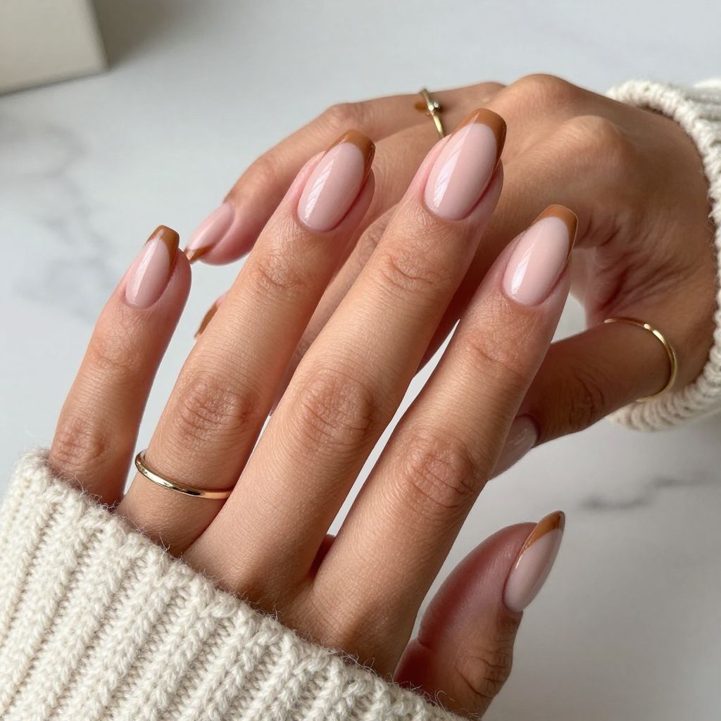 Toffee Tips with Matte Finish