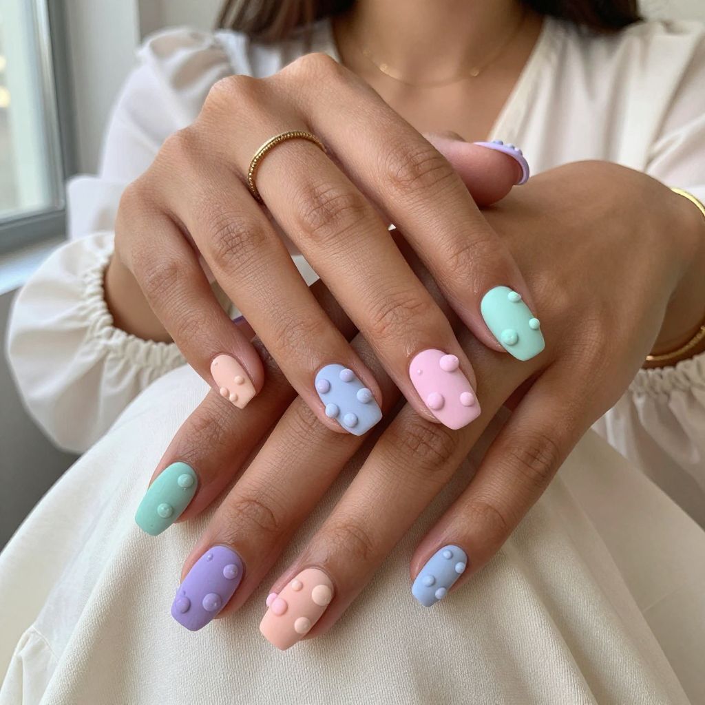 Puffed Pastel Bubbles