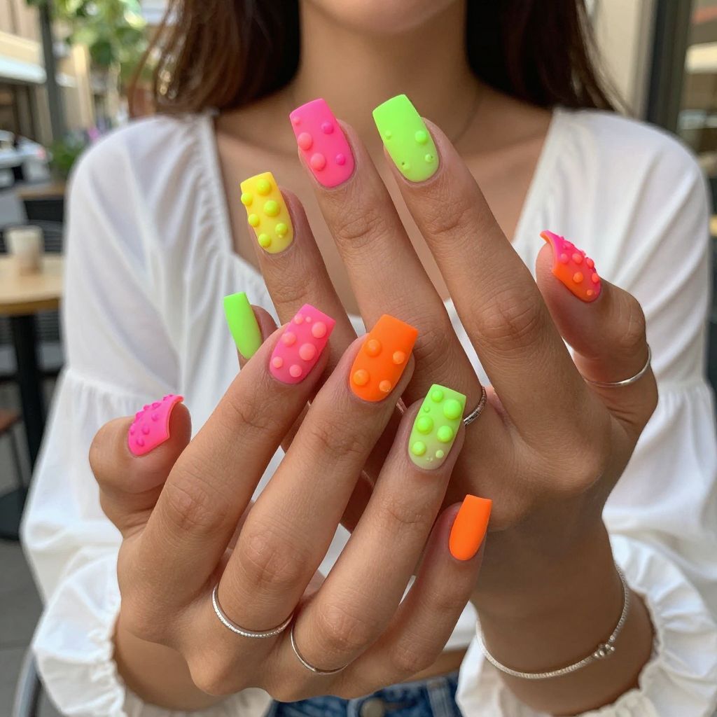 Matte Bubble Neon Mix